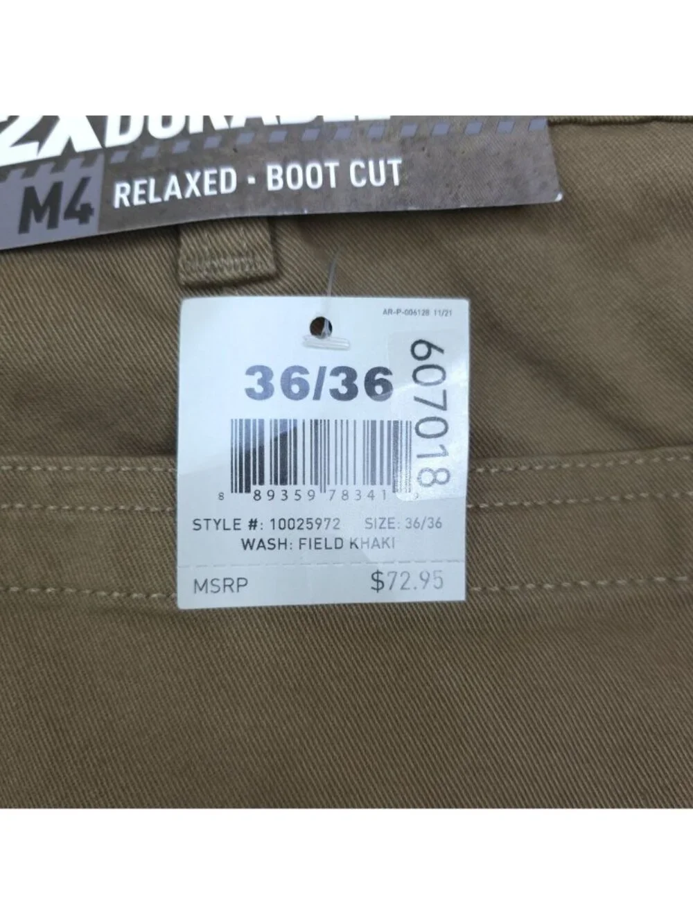 Ariat Work Rebar M4 Relaxed Bootcut Work Pants 36/36 Tan 2X More Durable Cargo
